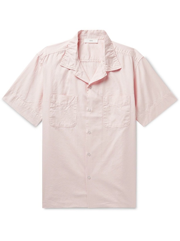 Photo: Save Khaki United - Garment-Dyed Convertible-Collar Cotton Oxford Shirt - Pink