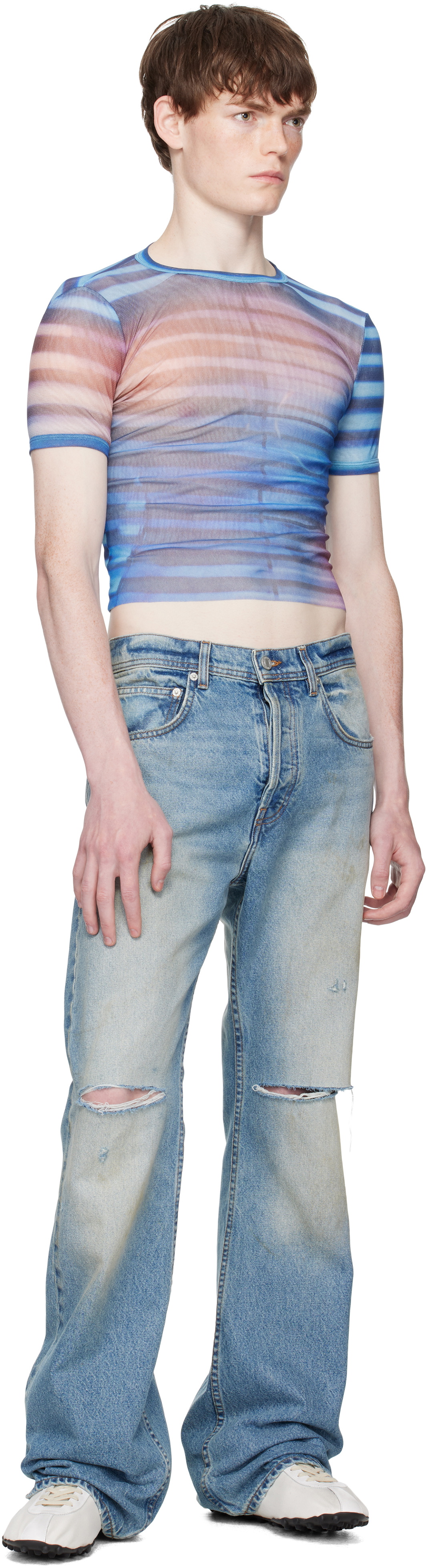 Jean Paul Gaultier Blue 'The Air' Baby T-shirt