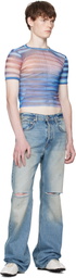 Jean Paul Gaultier Blue 'The Air' Baby T-shirt