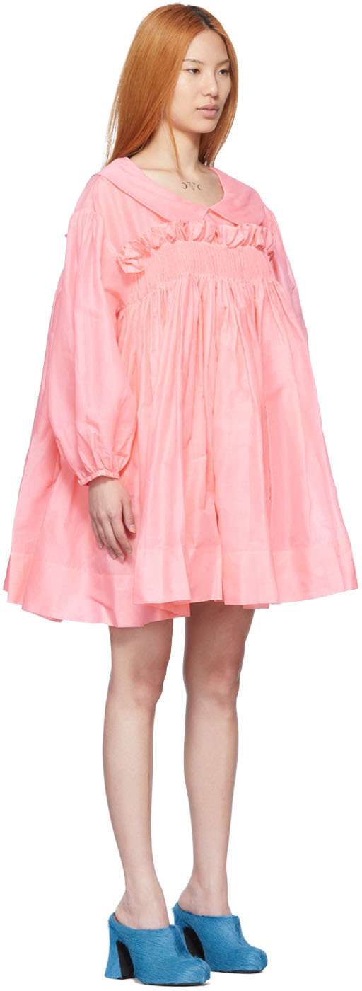 Pink molly goddard dress best sale