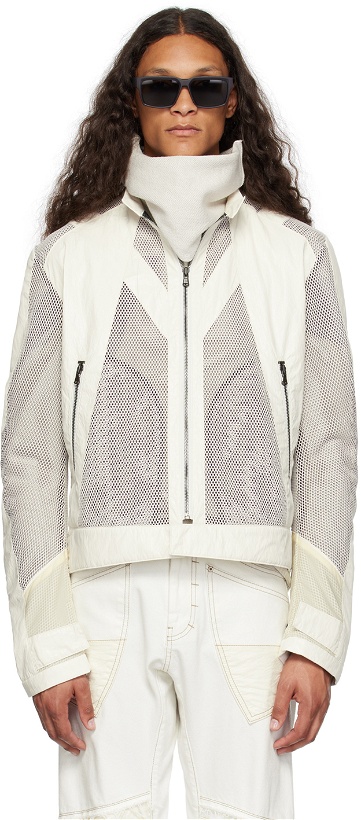 Photo: CARNET-ARCHIVE Off-White Paneled Faux-Leather Jacket