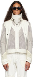 CARNET-ARCHIVE Off-White Paneled Faux-Leather Jacket