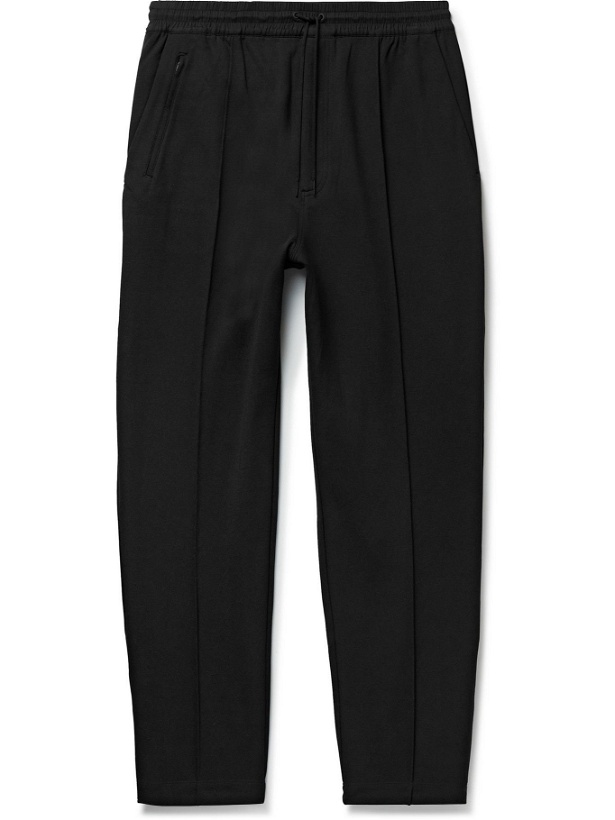 Photo: Y-3 - Slim-Fit Shell-Trimmed Tech-Jersey Track Pants - Black