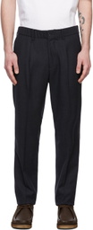 Ring Jacket Navy Wool Balloon Trousers
