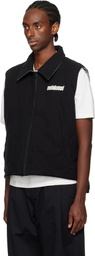 Metalwood Studio Gray & Black Poly Filled Reversible Vest