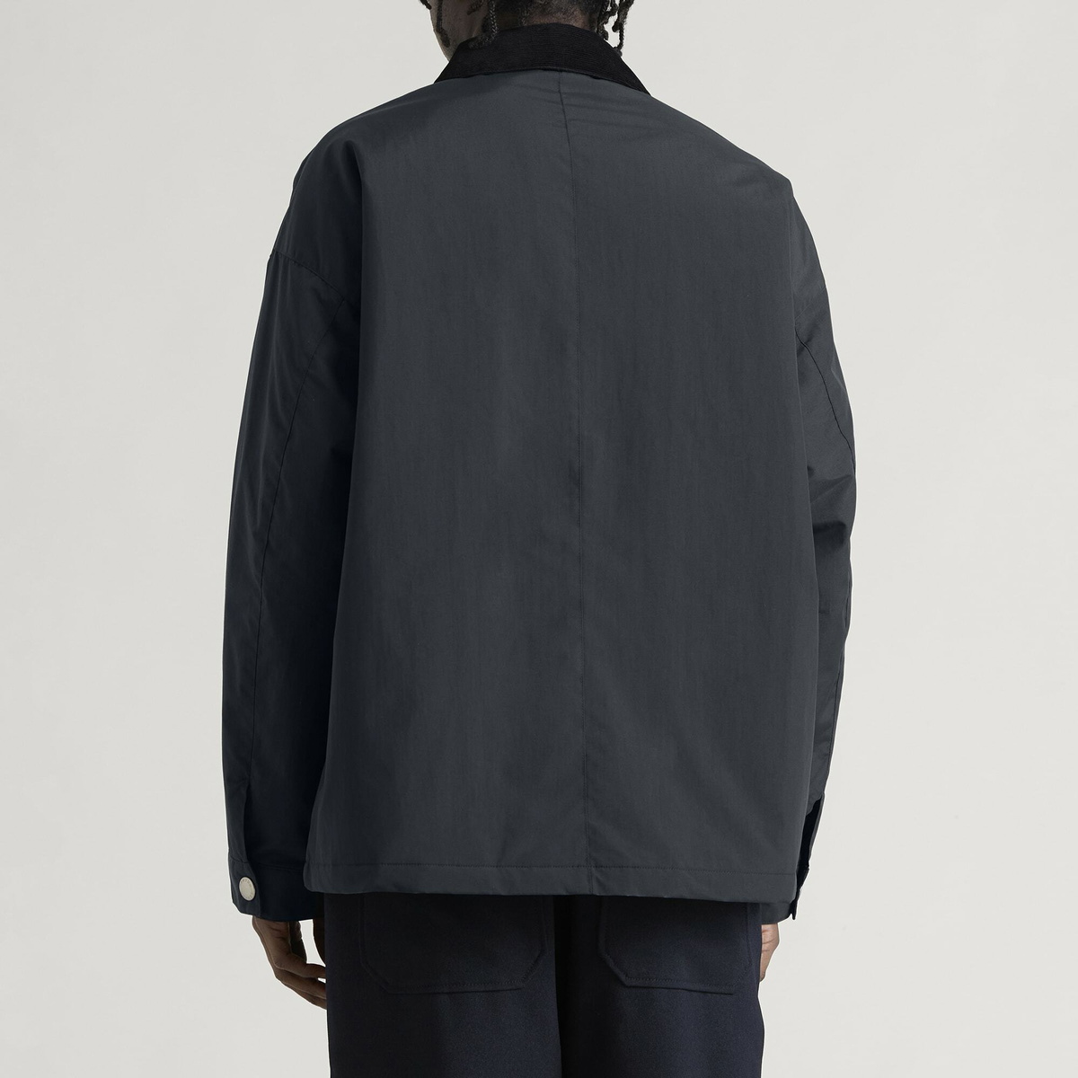 Danton Men's Nylon Teffeta Coverall Jacket in Charcoal