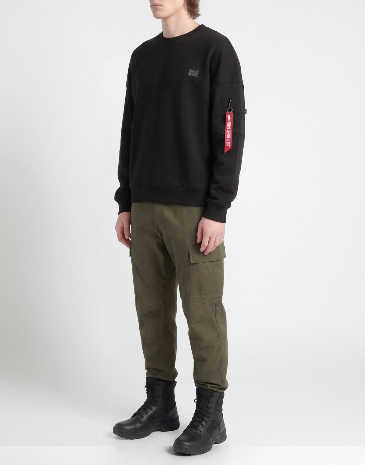 Alpha Industries Mens Sweatshirt in Black