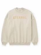 Fear of God - Flocked Cotton-Jersey Sweatshirt - Neutrals