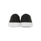 Marcelo Burlon County of Milan Black and Grey Wing Slip-On Sneakers