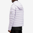 Moncler Men's Lauros Hooded Light Down Jacket in Lilac