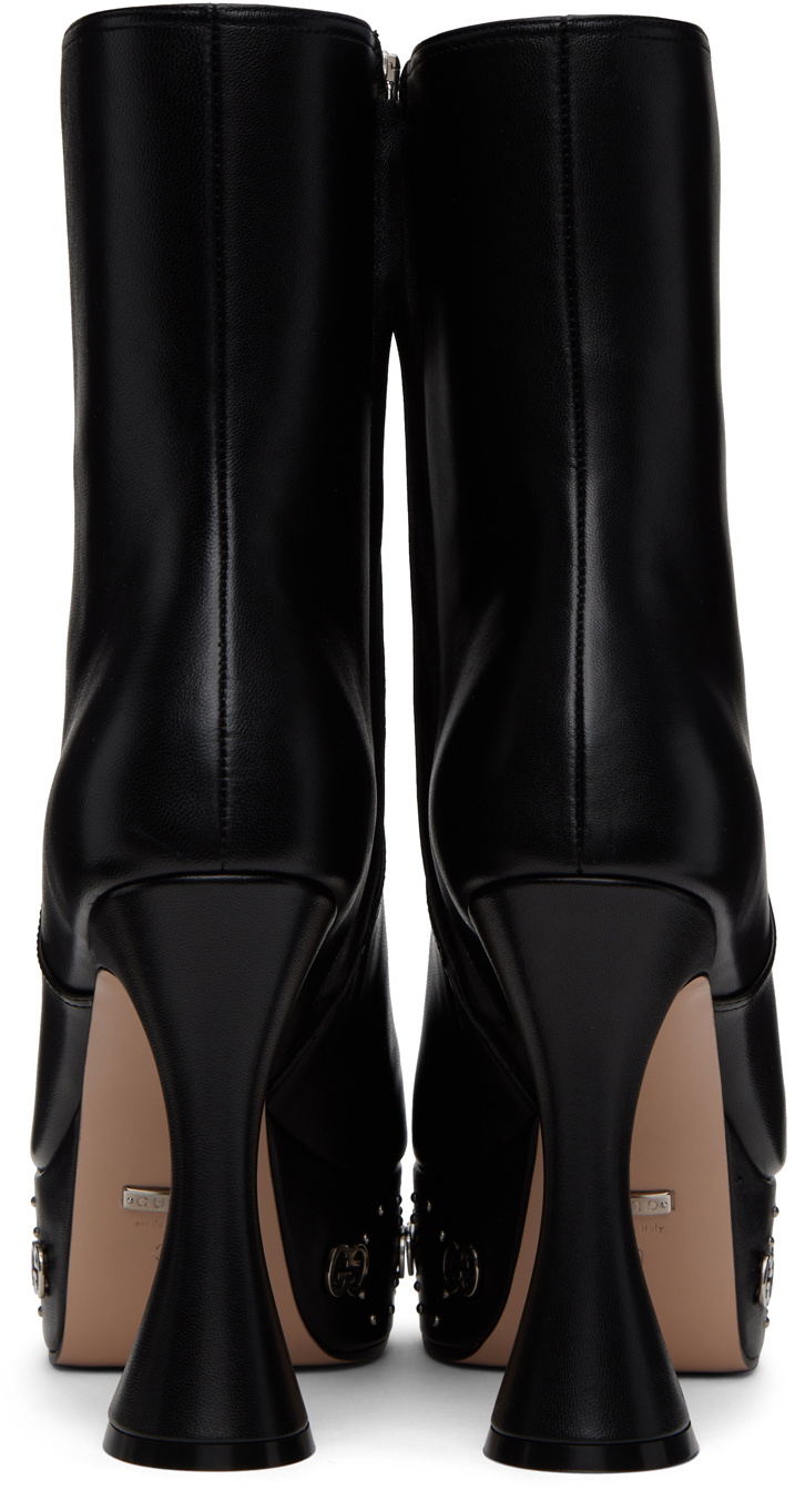 Gucci Black GG Studs Boots