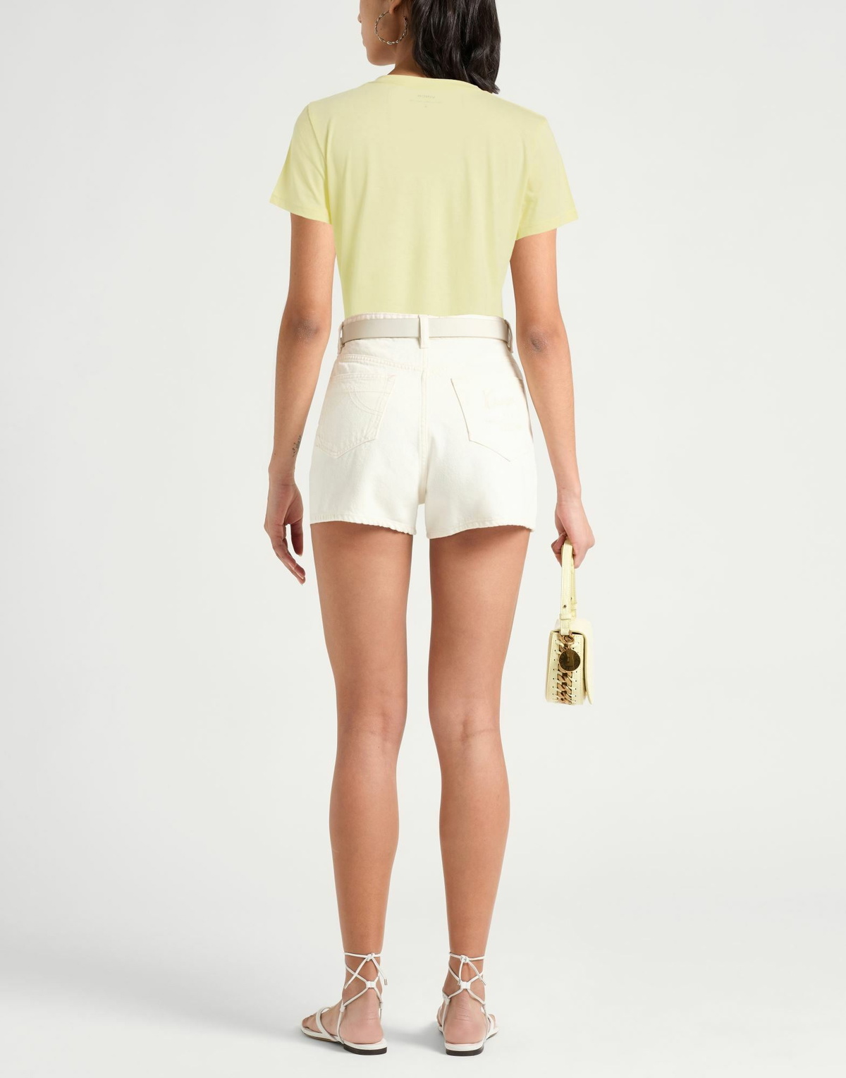 Vince. Womens T-shirt in Pastel yellow