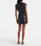 Sportmax Terfrite leather minidress