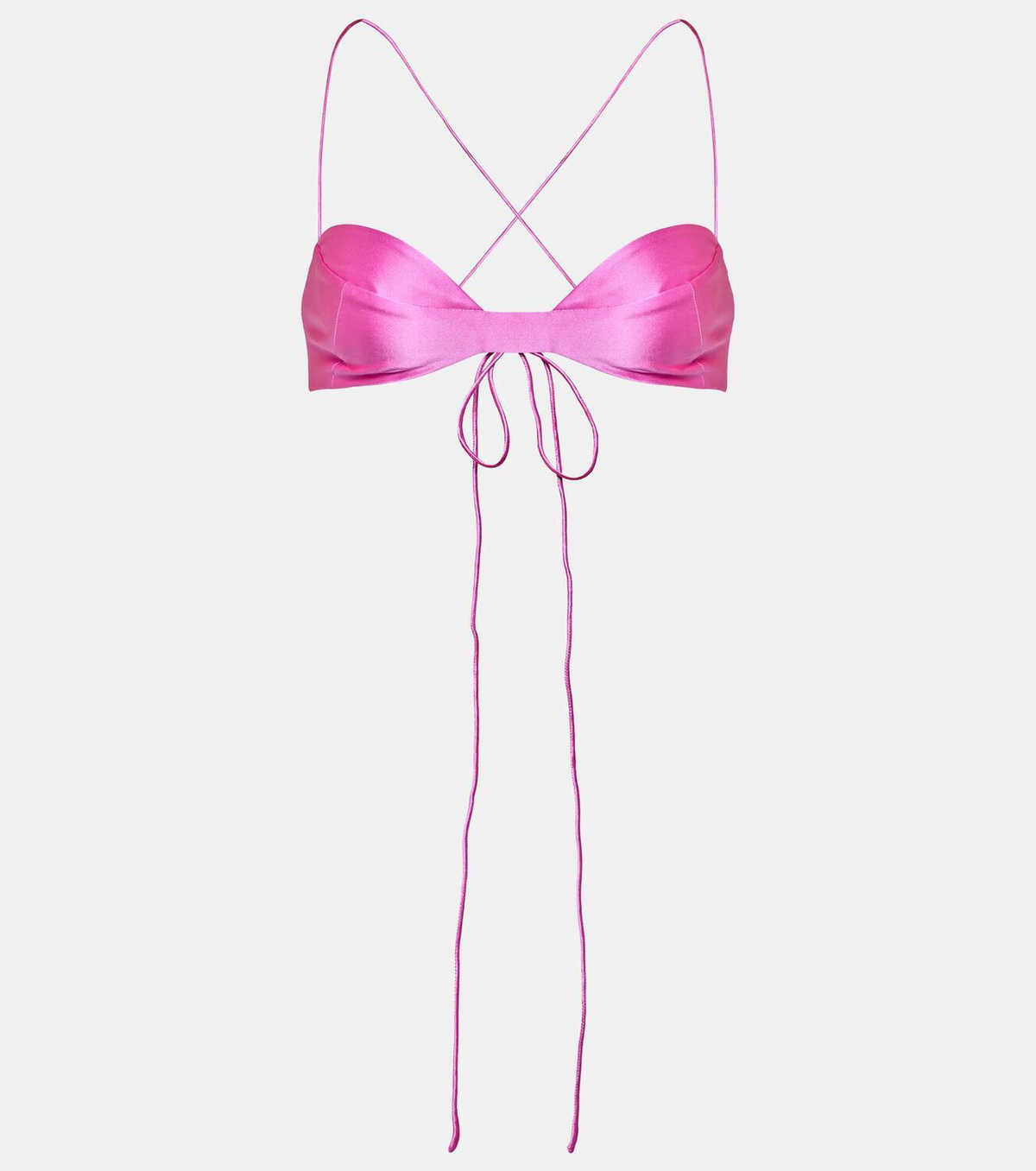 The Sei Silk charmeuse bra top