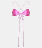The Sei Silk charmeuse bra top