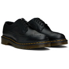 Dr. Martens Black 3989 Yellow Stitch Smooth Brogue Derbys