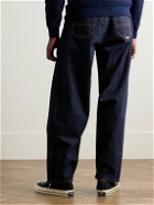 Noah - Stovepipe Straight-Leg Selvedge Jeans - Blue