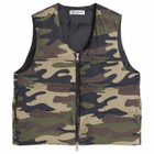 END. x Cole Buxton Down Insulated Gilet in Camo