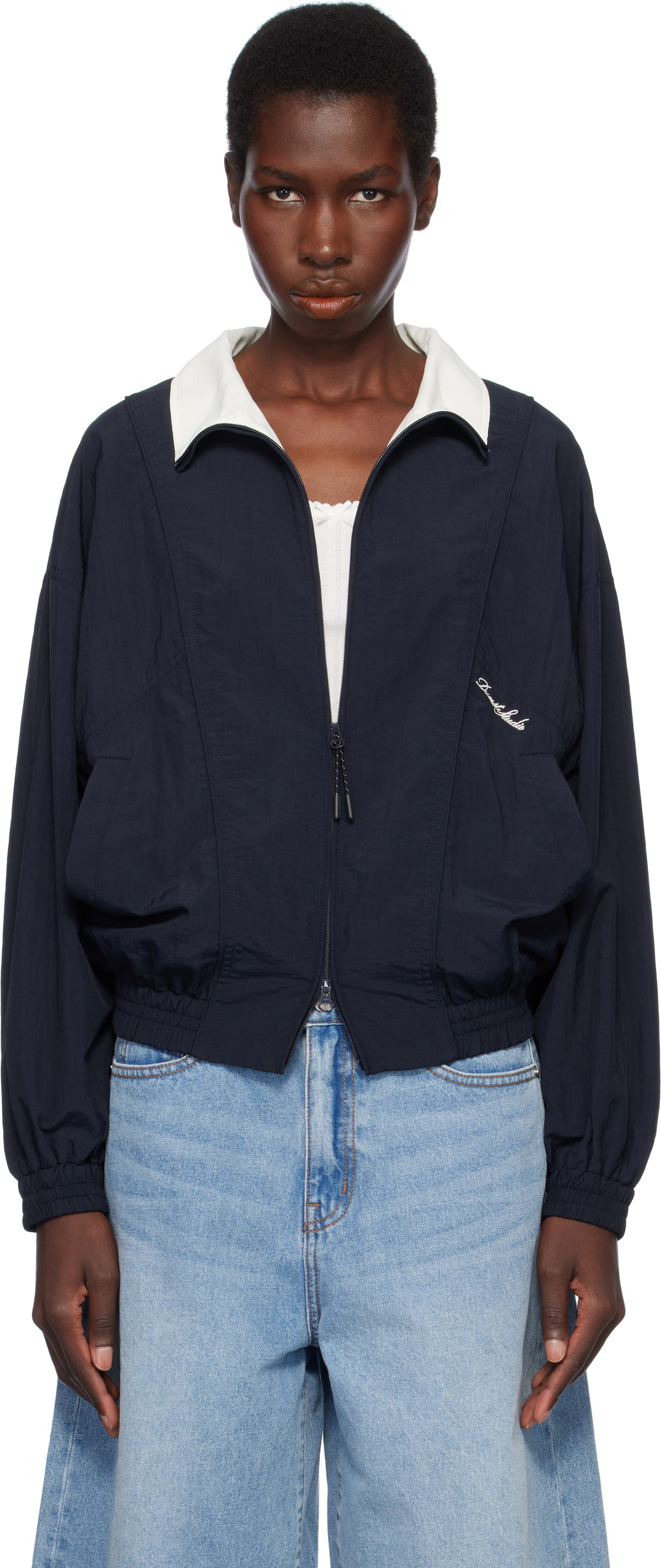 【関税込み】Dunst カーキ Blocking Wind Breaker ジャケット Dunst Navy Blocking Wind Breaker Jacket Dunst
