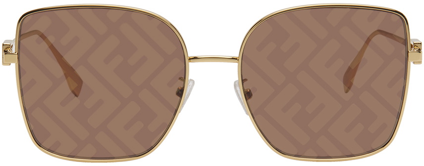 Fendi Gold Baguette Sunglasses Fendi