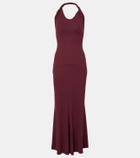 Tove Eleanor halterneck jersey midi dress