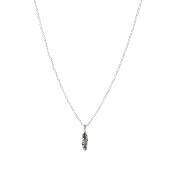 Photo: TwoJeys Feather Necklace in Silver 