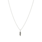 TwoJeys Feather Necklace in Silver 