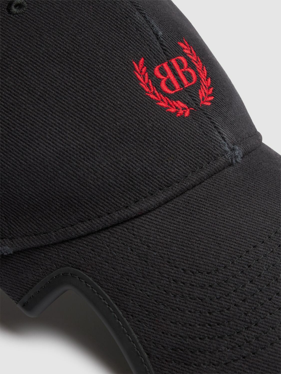 BALENCIAGA Logo Cotton Drill Baseball Cap Balenciaga