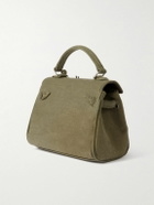 READYMADE - Dr. Woo Monster Cross-Grain Leather-Trimmed Cotton-Drill Messenger Bag