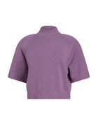Manila Grace Womens Turtleneck in Lilac