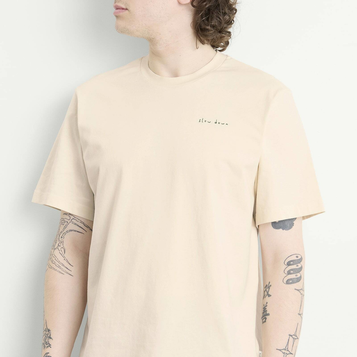 Foret Men's Slow Down T-Shirt in Cloud