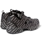 Vetements - Reebok Instapump Logo-Print Sneakers - Men - Black