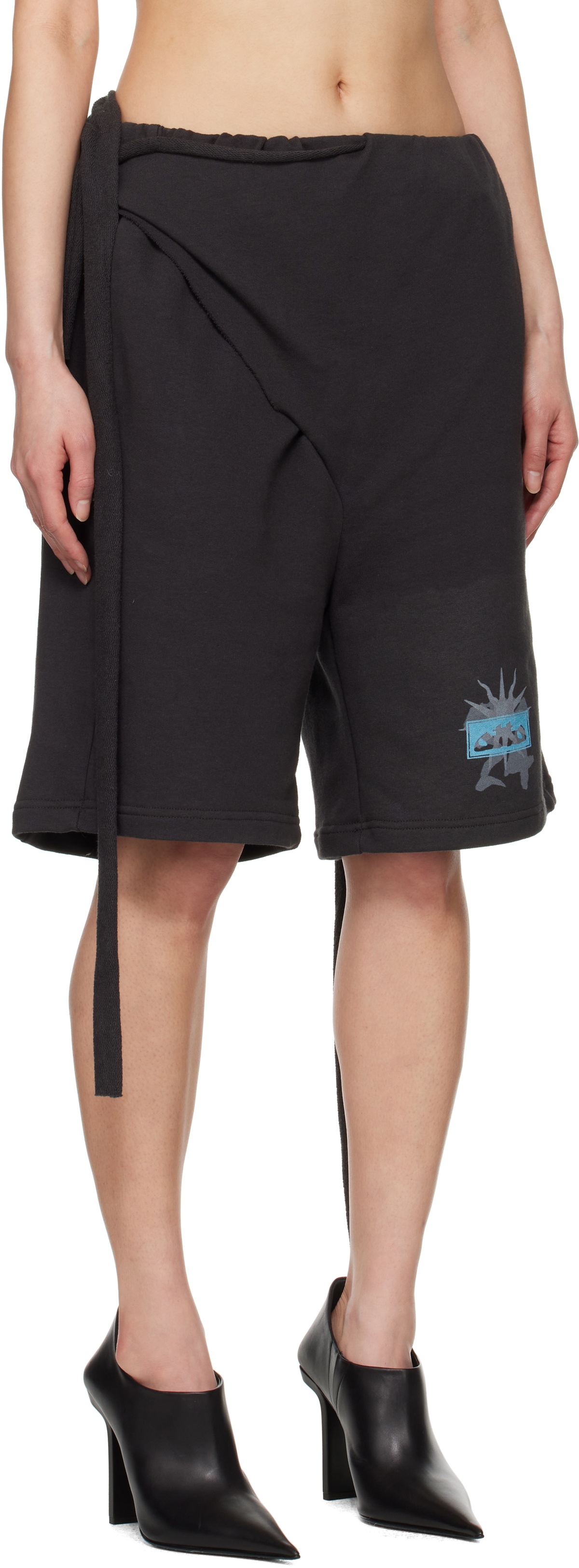 Ottolinger Black Wrap Track Shorts