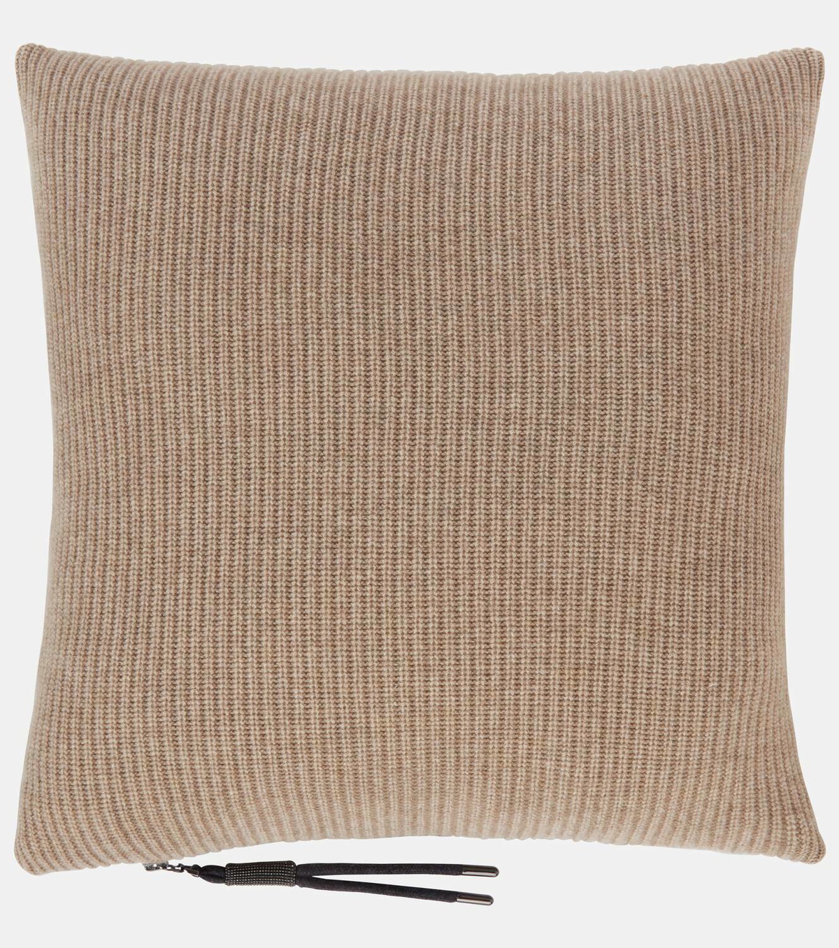 Brunello Cucinelli Ribbed-knit cashmere pillow