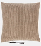 Brunello Cucinelli Ribbed-knit cashmere pillow