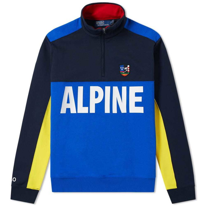 Photo: Polo Ralph Lauren Alpine Half Zip Sweat Sapphire Star Multi