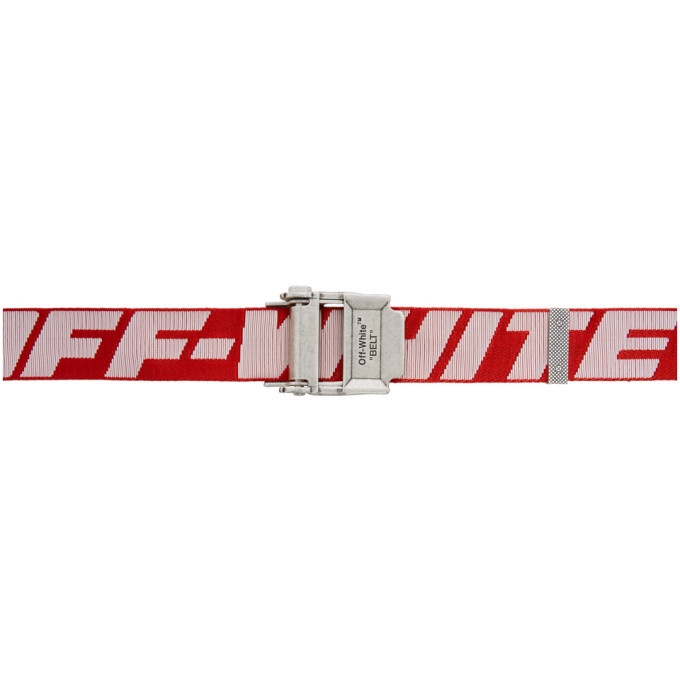 Photo: Off-White Red and White 2.0 Industrial Belt