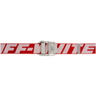 Off-White Red and White 2.0 Industrial Belt