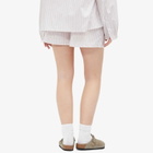 Deiji Studios Women's Stripe Boxer Shorts in Musk Stripe