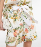 Erdem - Vacation Maui floral linen shorts