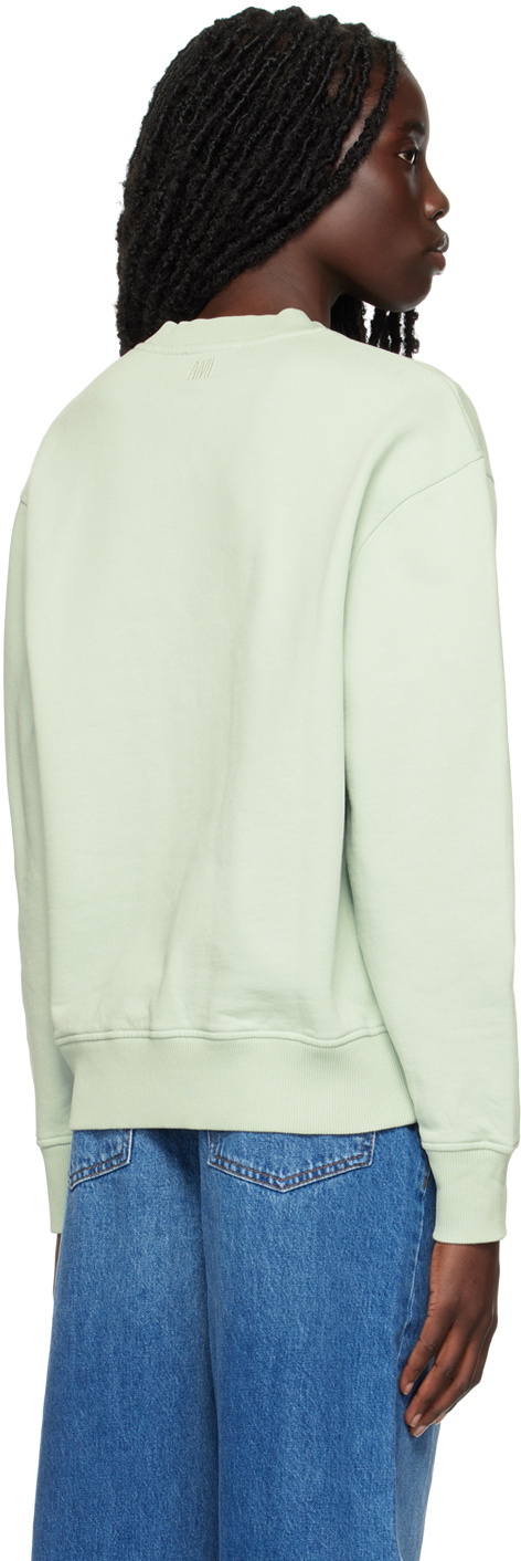 AMI Paris Green Small Ami de Cœur Sweatshirt
