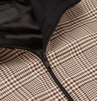 Stella McCartney - Prince of Wales Checked Wool and Cotton-Blend Bomber Jacket - Brown