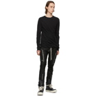 Rick Owens Black Long Sleeve Double T-Shirt