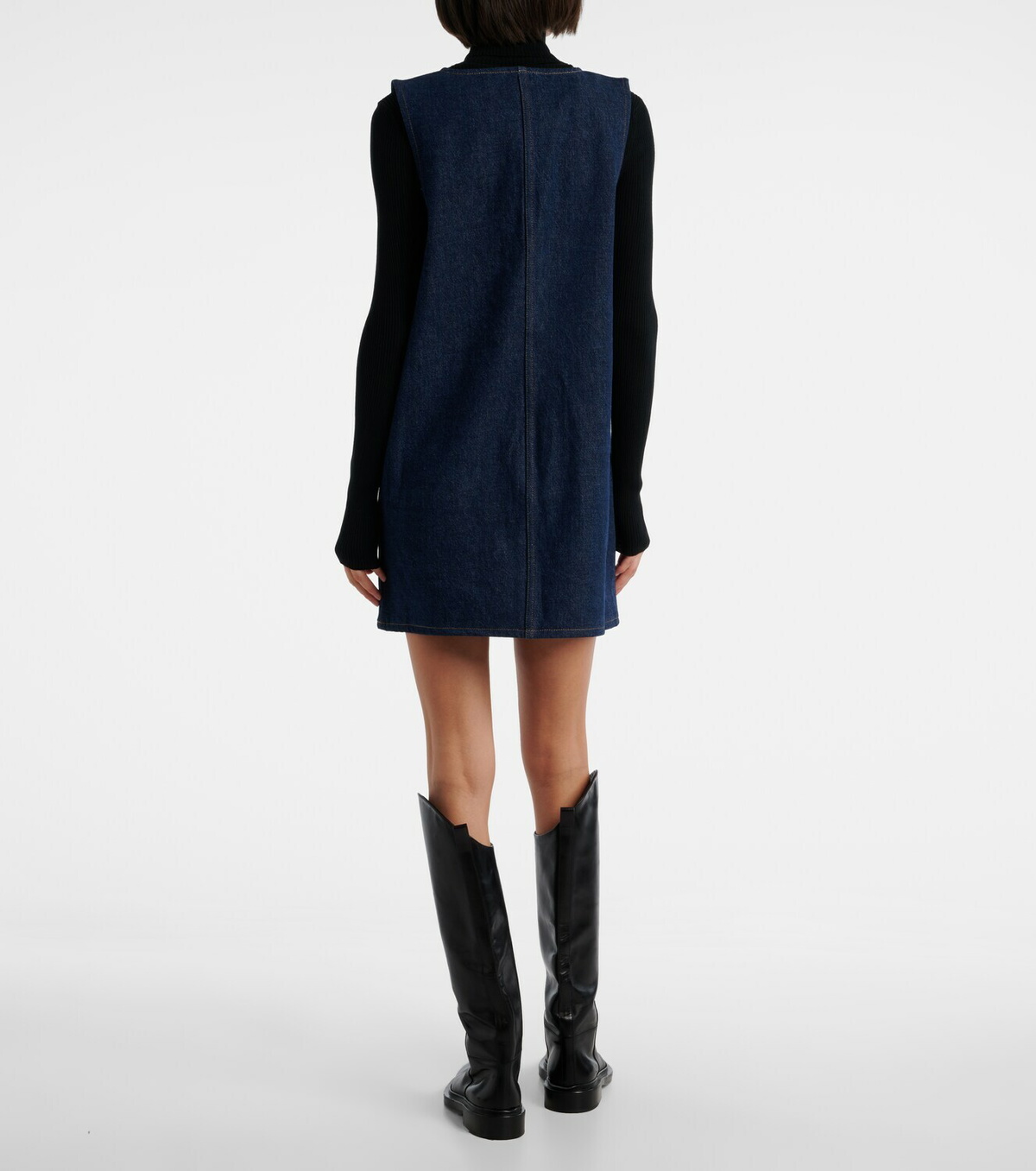 Frame Pinafore denim minidress