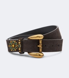 Etro Embellished suede belt