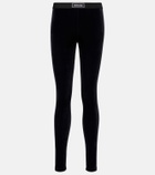 Versace Logo jersey leggings