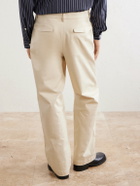 Barena - Wide-Leg Cotton-Blend Gabardine Trousers - Neutrals