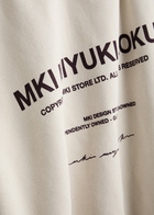 Mki Miyuki Zoku Logo Hooded Cotton-blend Sweatshirt Cream