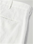 Incotex - Slim-Fit Linen Trousers - White
