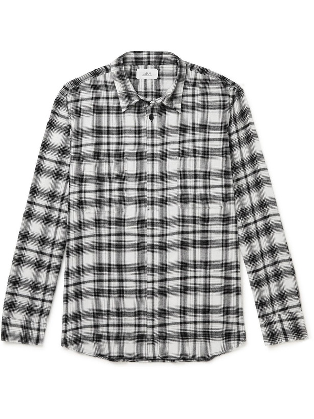 Photo: Mr P. - Checked Cotton-Flannel Shirt - Black